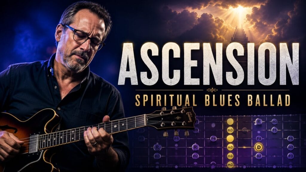 Bas de Beer playing spiritual blues ballad in D minor
