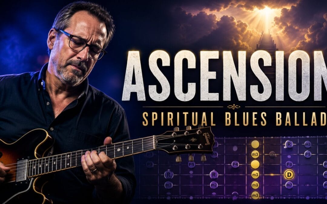 Bas de Beer playing spiritual blues ballad in D minor
